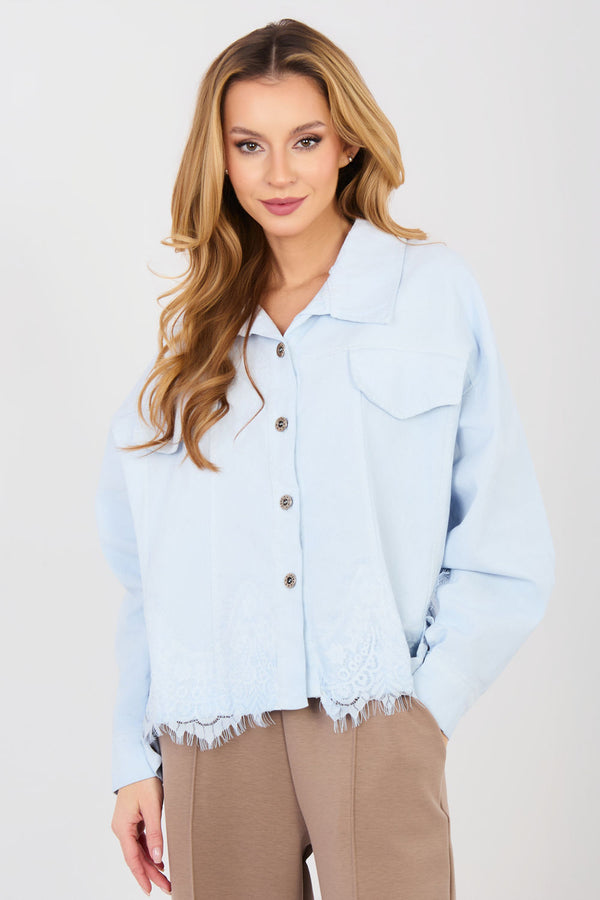 Veste en jean femme Rue Paris — bleu