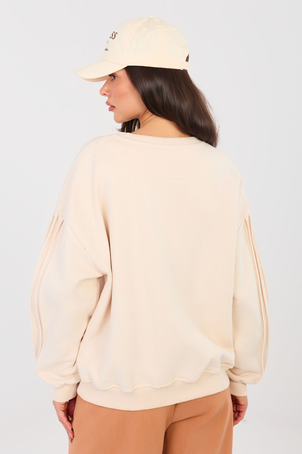 T-shirt femme Factory Price Sweatshirt Sweatshirt — beige