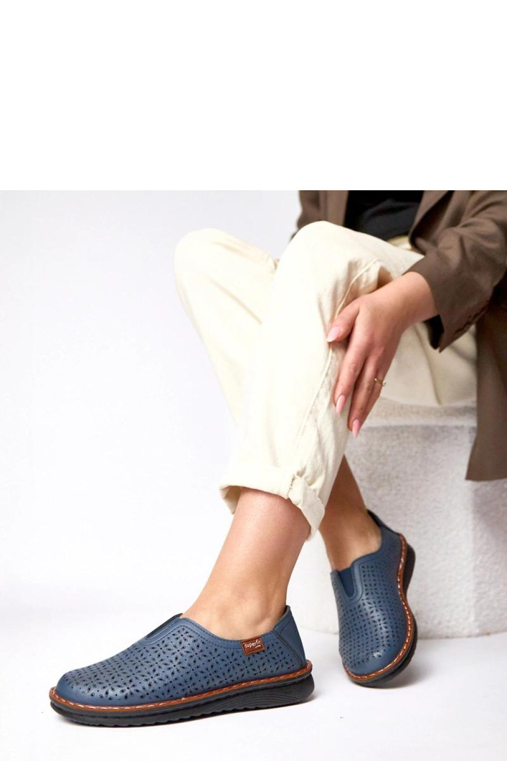 Bottes femme Solea Chaussures Basses Chaussures — bleu marine