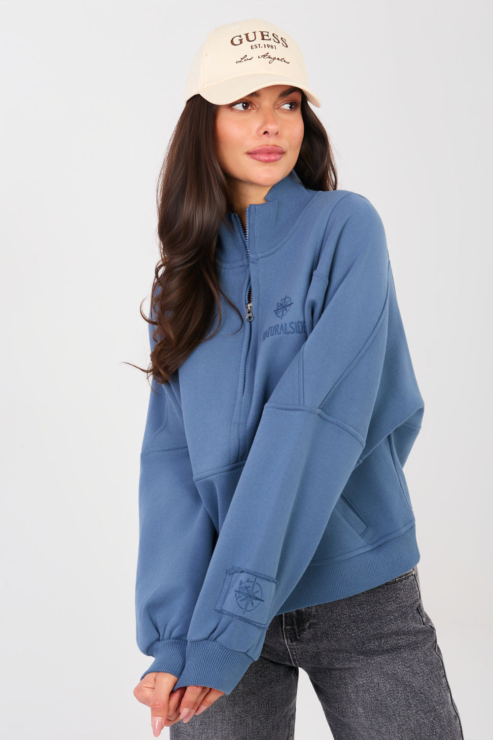 T-shirt femme Factory Price Sweatshirt Sweatshirt — bleu