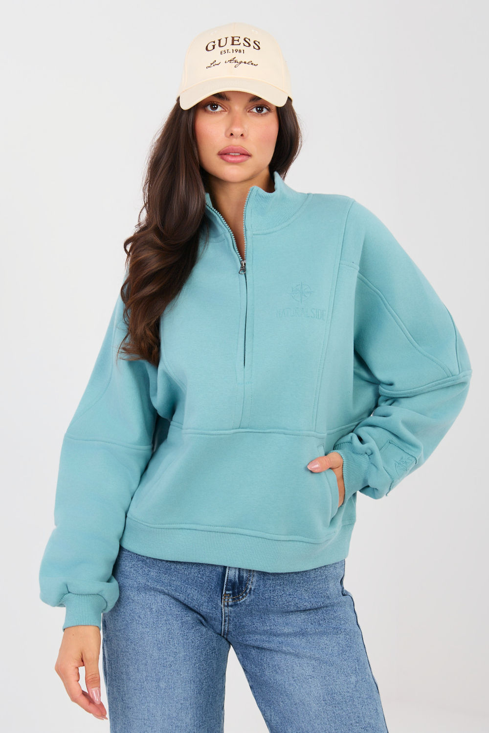 T-shirt femme Factory Price Sweatshirt Sweatshirt — bleu