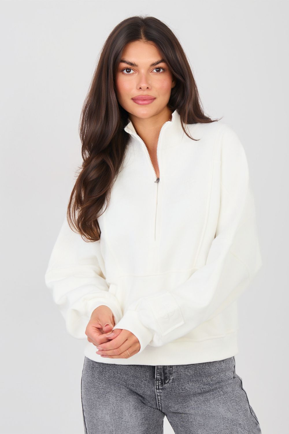 T-shirt femme Factory Price Sweatshirt Sweatshirt — beige