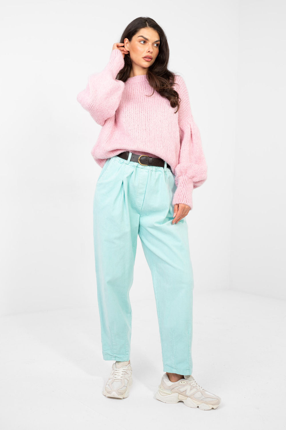 Pull femme Italy Moda Chandail Chandail — rosé