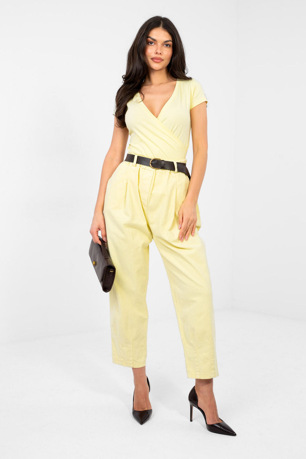Chaussures à talons femme Italy Moda — jaune