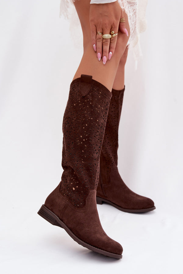 Bottes femme Step in style Ajourées Ajourées — brun