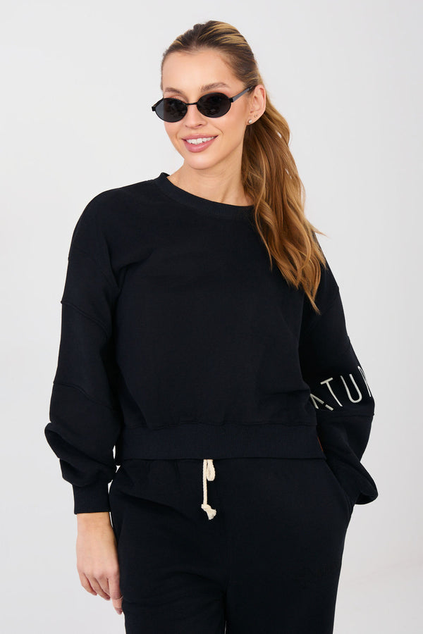T-shirt femme Factory Price Sweatshirt Sweatshirt — noir