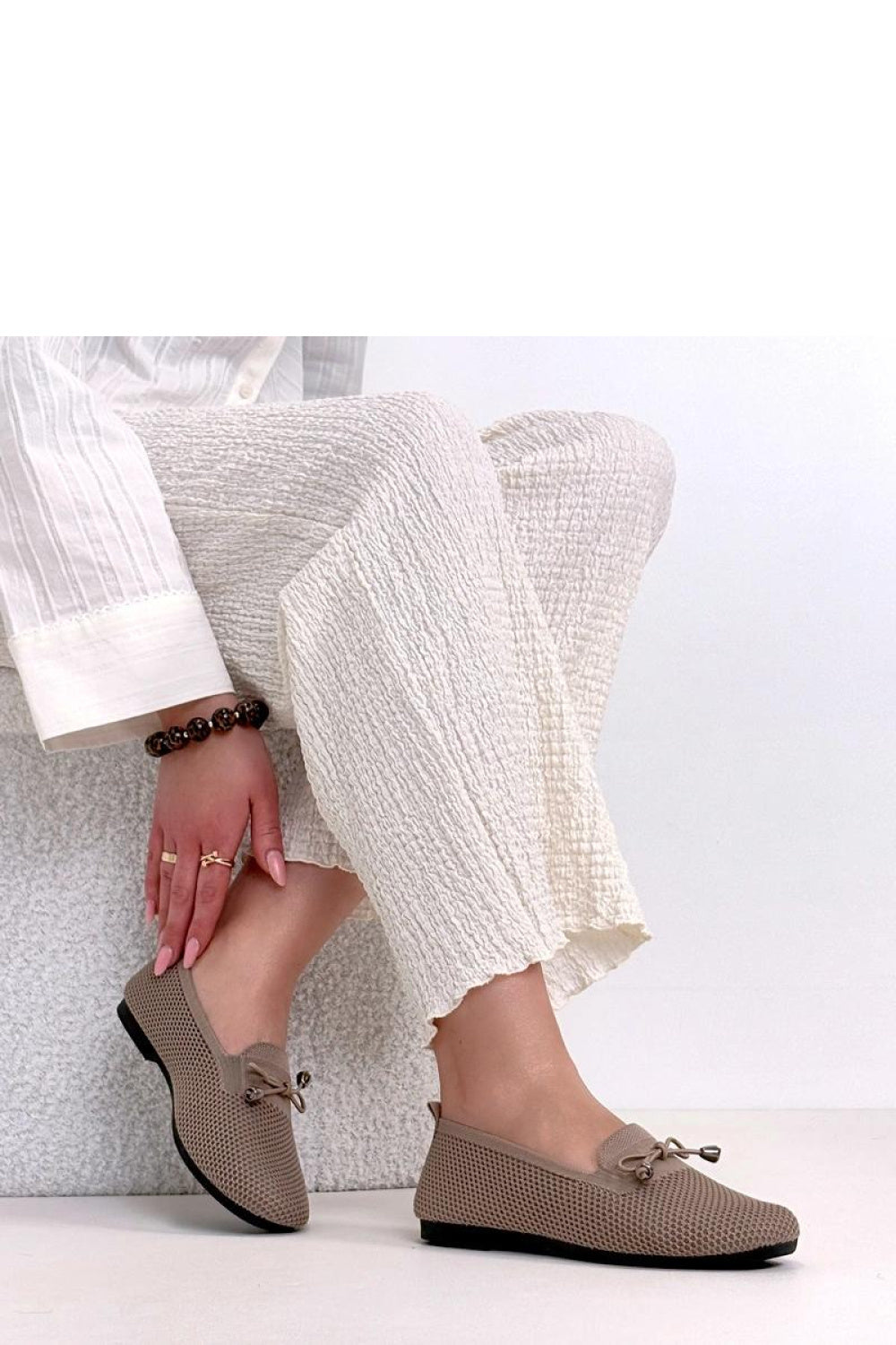 Moccasins femme Solea — beige