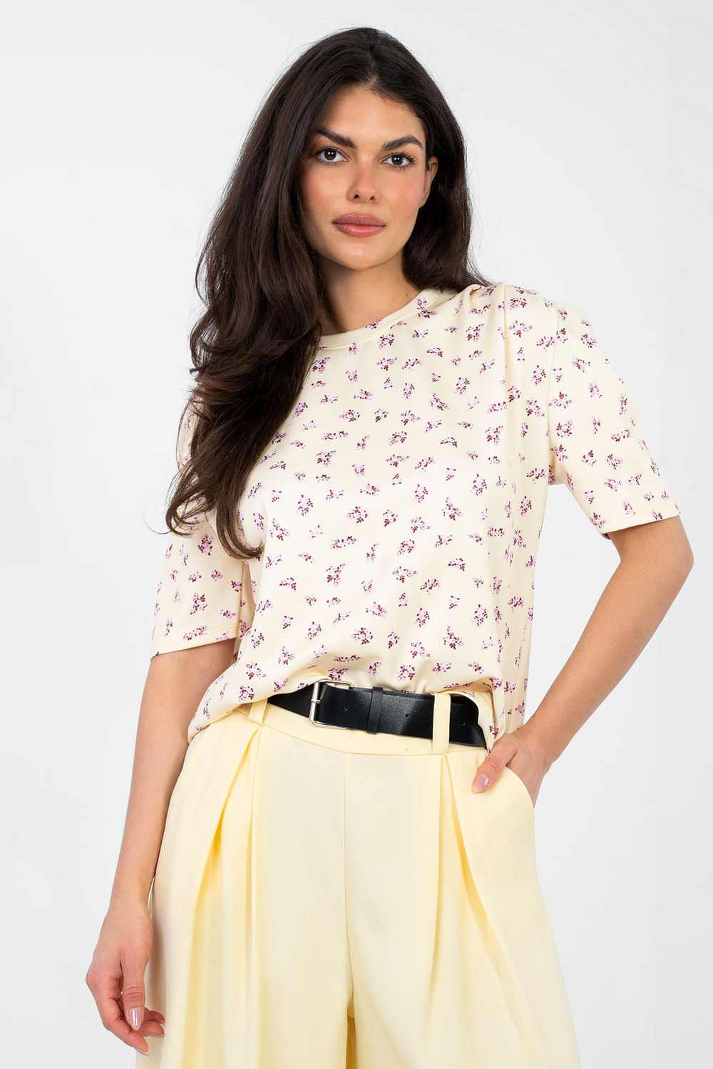 Blouse femme Italy Moda Chemisier Chemisier — jaune