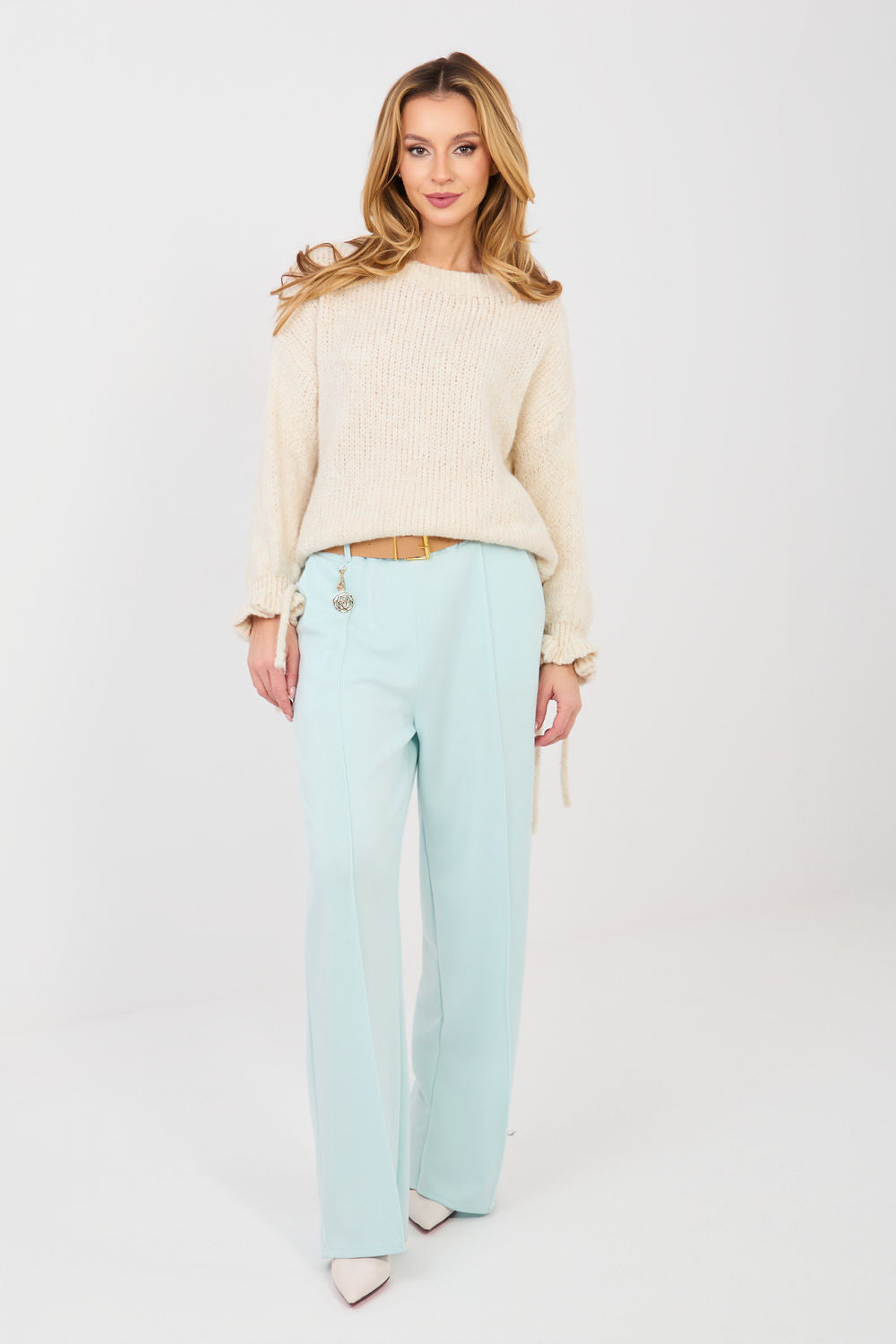 Pull femme Italy Moda Chandail Chandail — beige