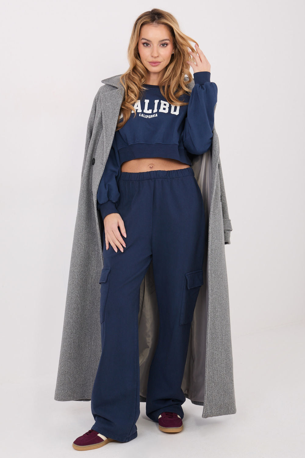 T-shirt femme Factory Price Sweatshirt Sweatshirt — bleu marine