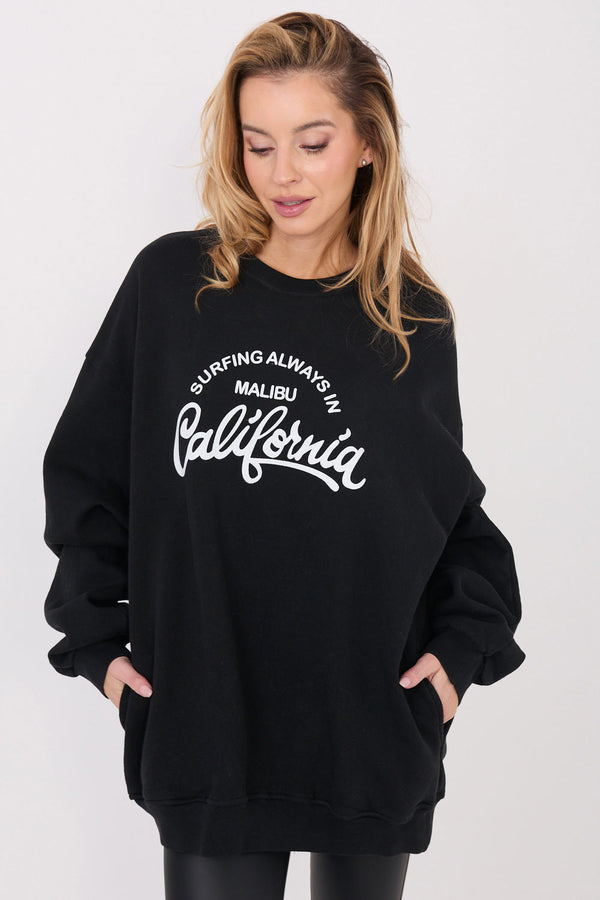 T-shirt femme Factory Price Sweatshirt Sweatshirt — noir