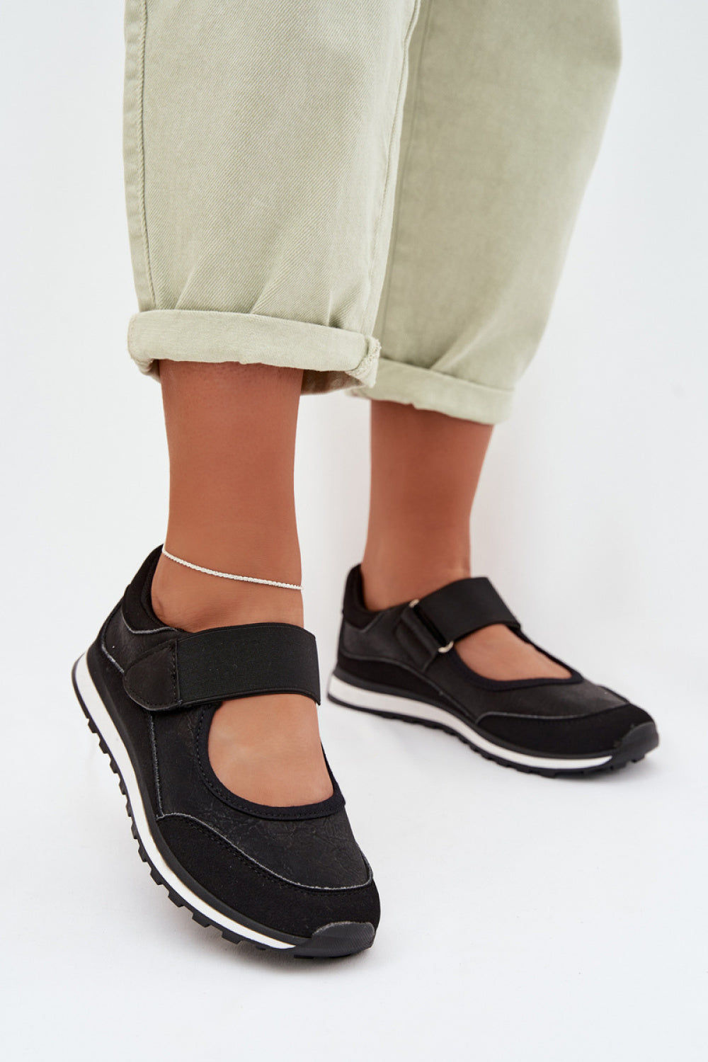 Bottes femme Step in style Chaussures Basses Chaussures — noir