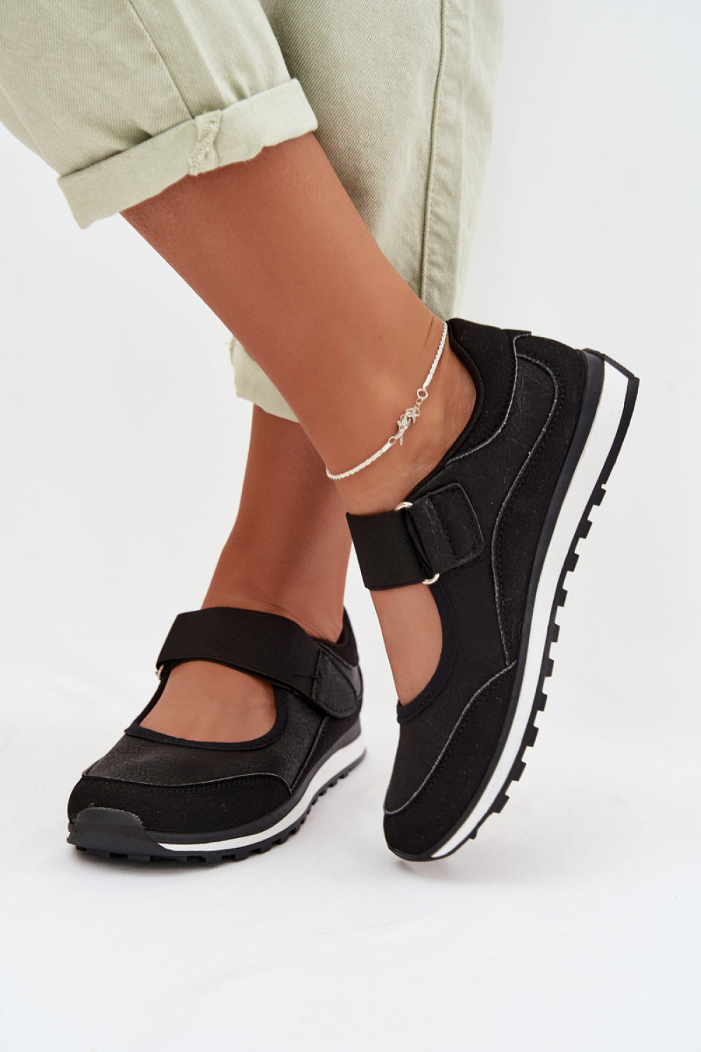 Bottes femme Step in style Chaussures Basses Chaussures — noir