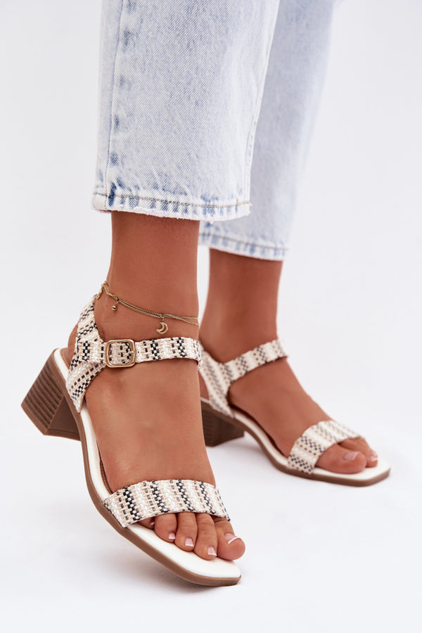 Sandales femme Step in style À Talons À — blanc