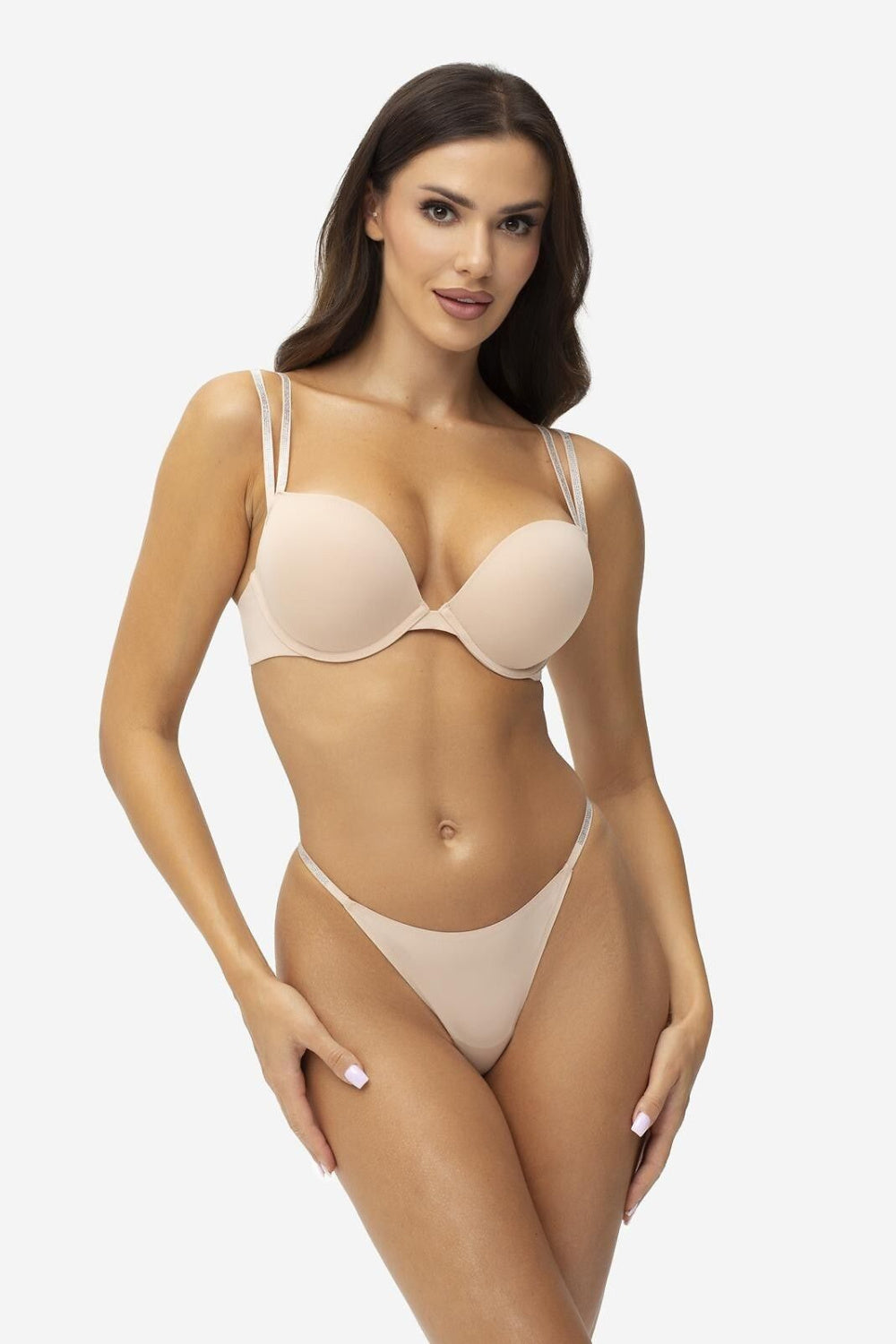 Soutien-gorge push-up femme Gatta — beige