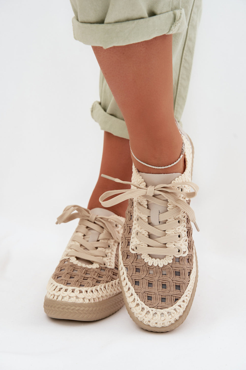 Bottes femme Step in style Chaussures Basses Chaussures — beige