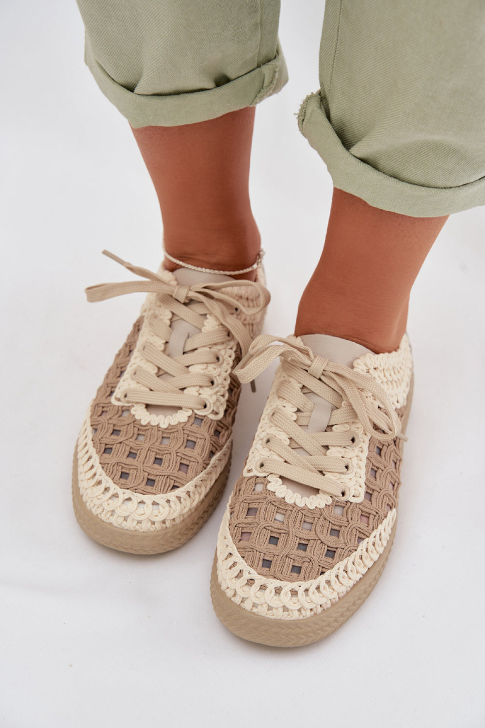 Bottes femme Step in style Chaussures Basses Chaussures — beige