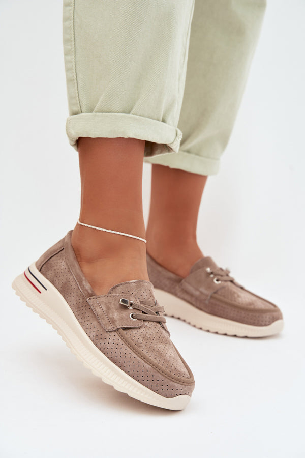 Bottes femme Step in style Chaussures Basses Chaussures — beige