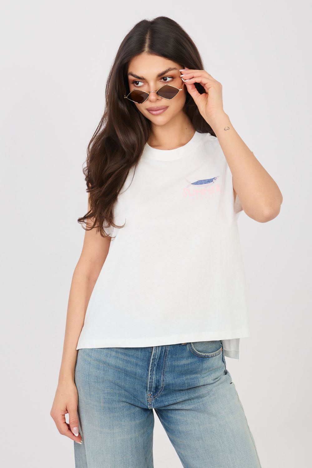 Blouse femme Sublevel T Shirt T — blanc