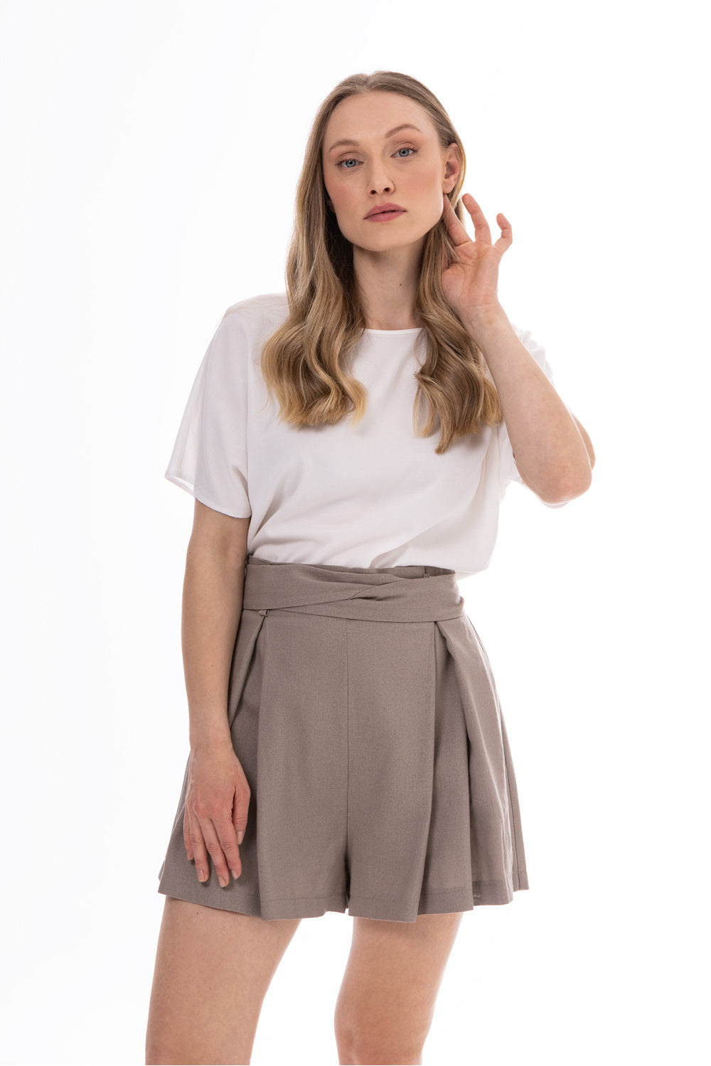 Chaussures à talons femme awama Shorts Shorts — beige