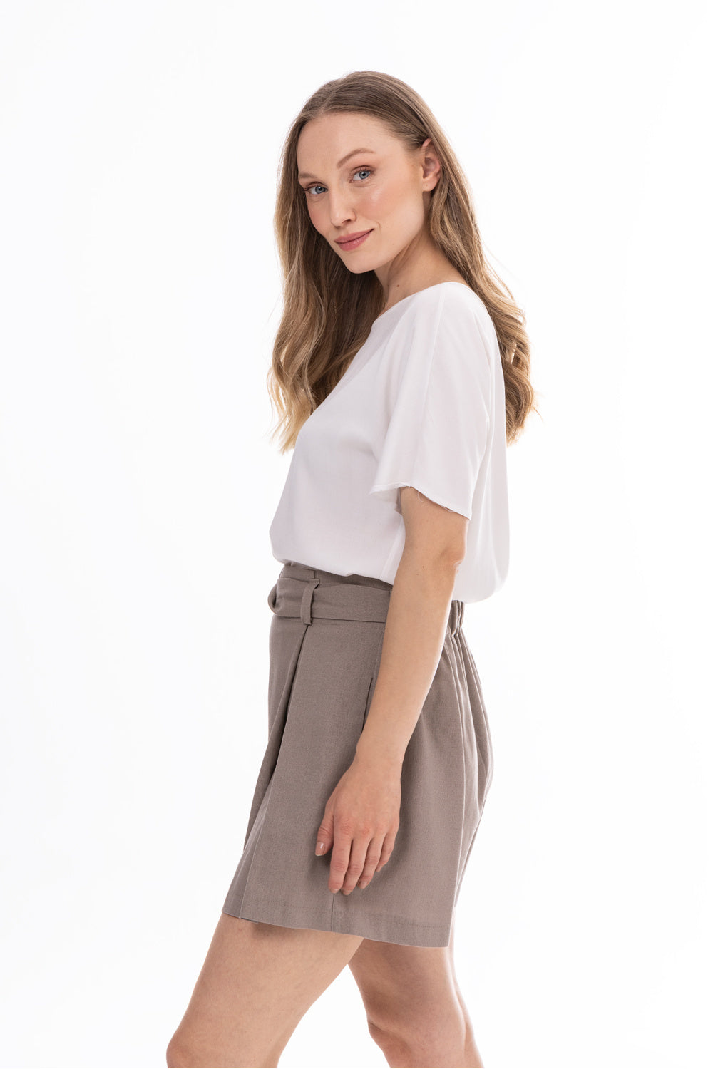 Chaussures à talons femme awama Shorts Shorts — beige