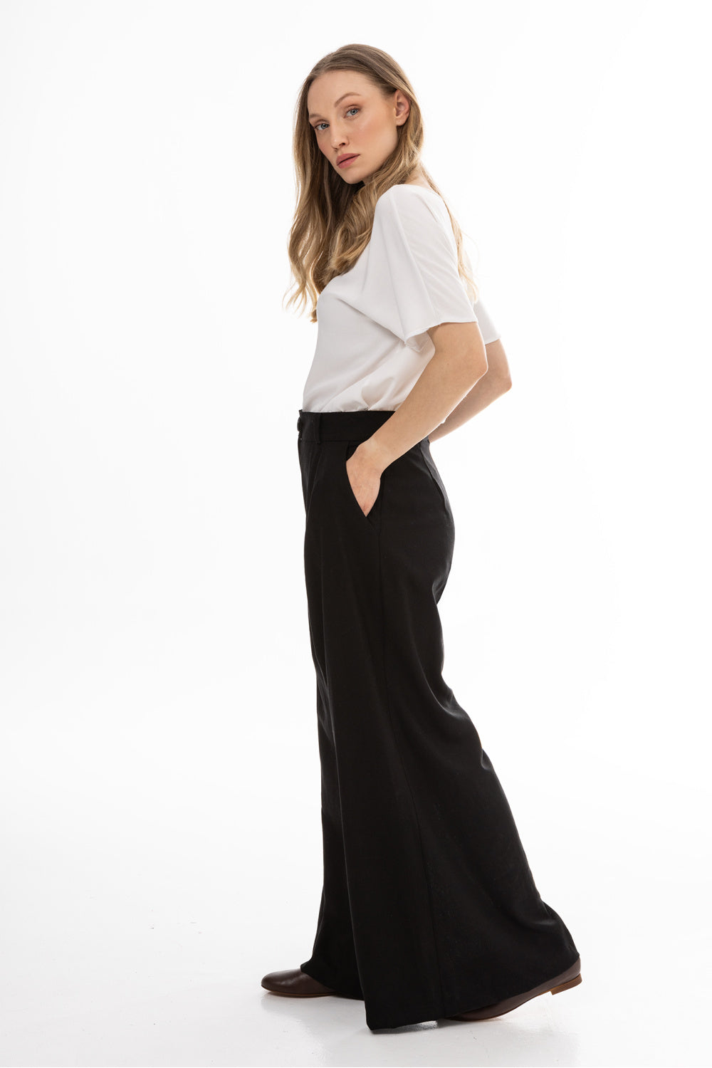 Chaussures à talons femme awama Pantalon Pantalon — noir