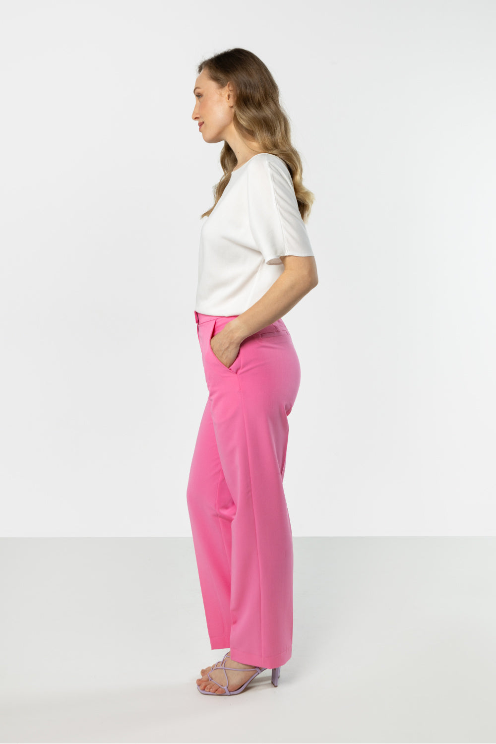 Chaussures à talons femme awama Pantalon Pantalon — rosé