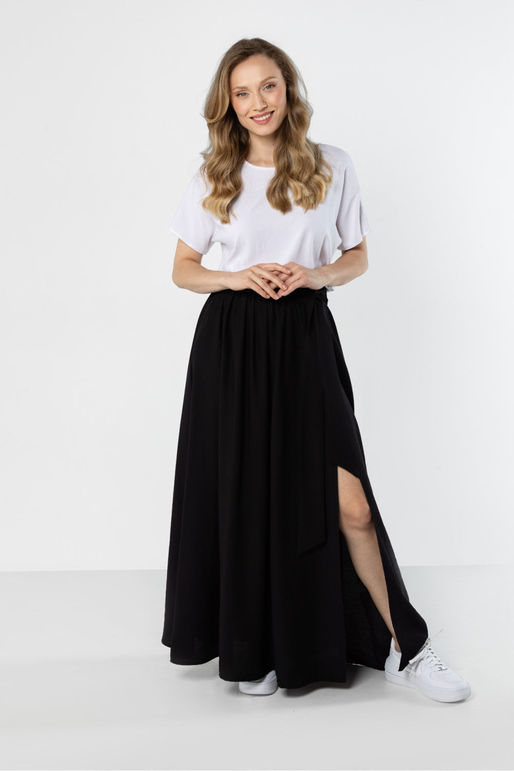 Jupe femme awama Longue Longue — noir