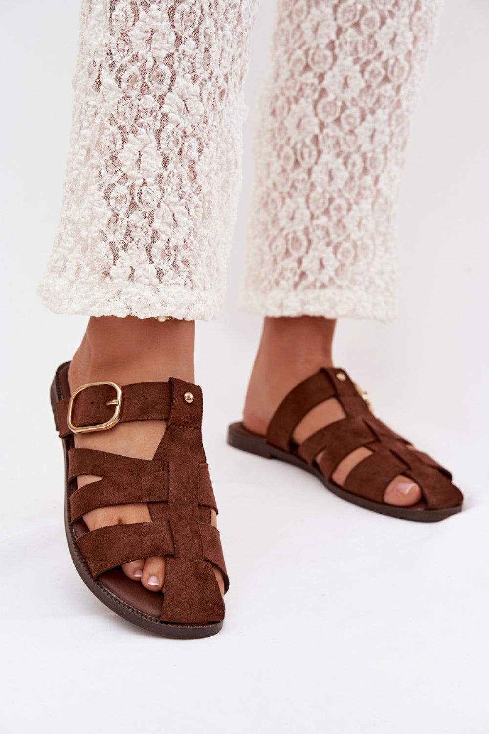 Sandales femme Step in style Clacquettes Clacquettes — brun