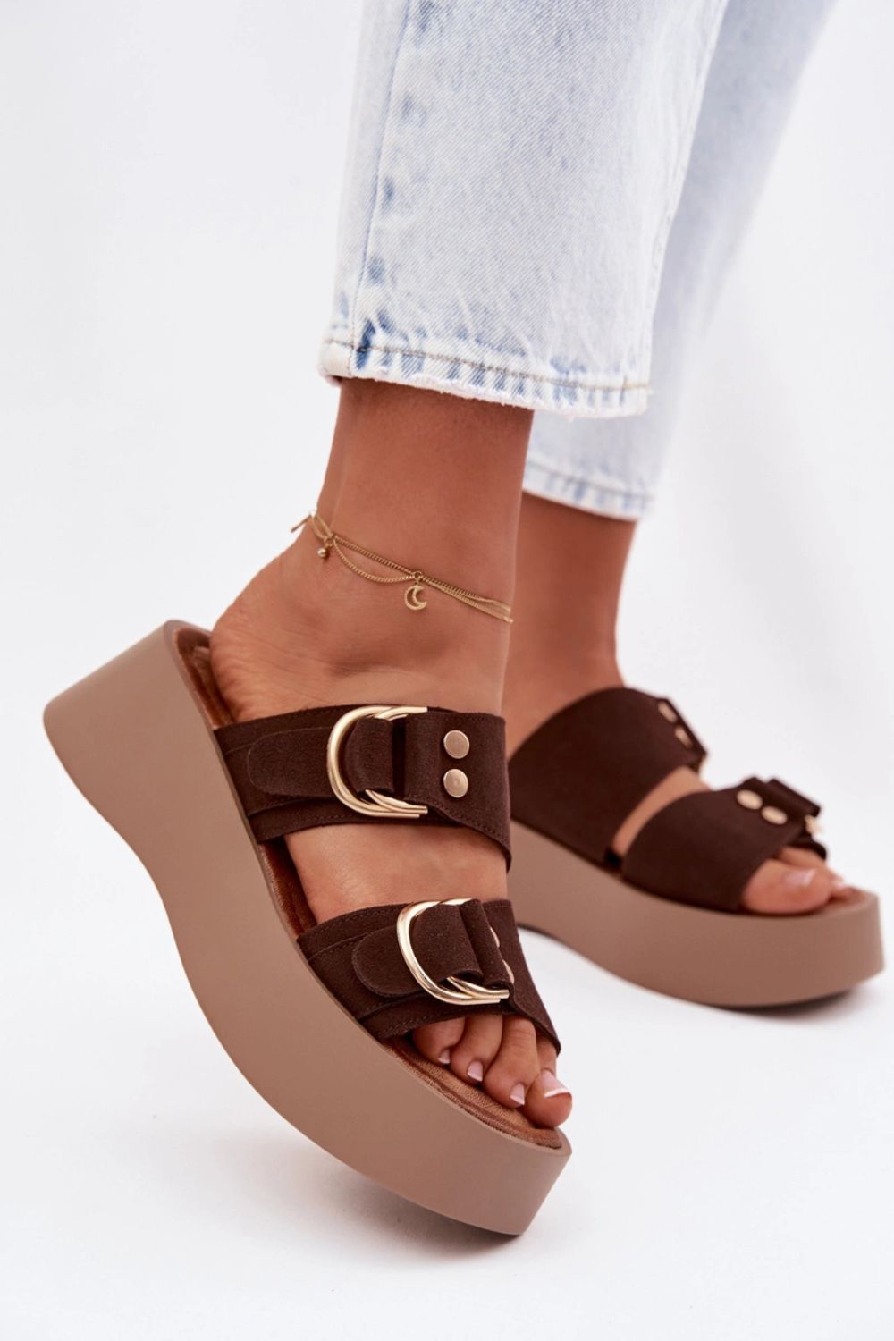 Sandales femme Step in style À Plateforme À — brun