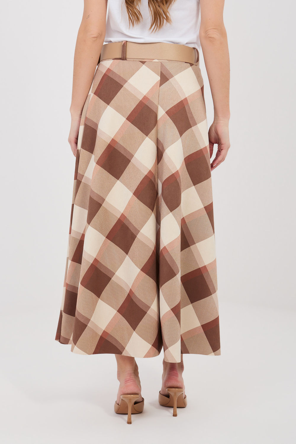 Jupe femme Italy Moda Longue Longue — brun