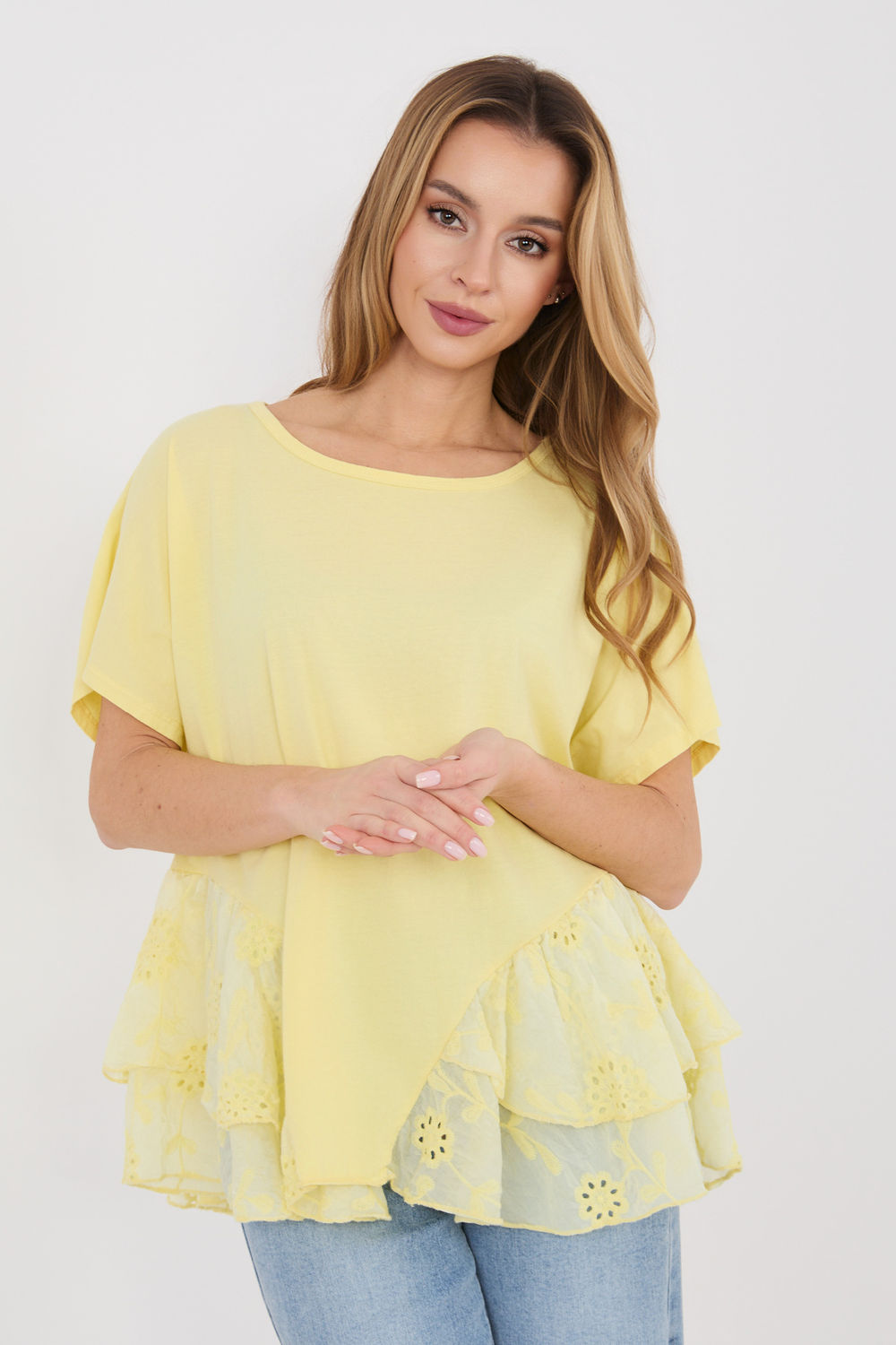 Blouse femme Italy Moda Chemisier Chemisier — jaune