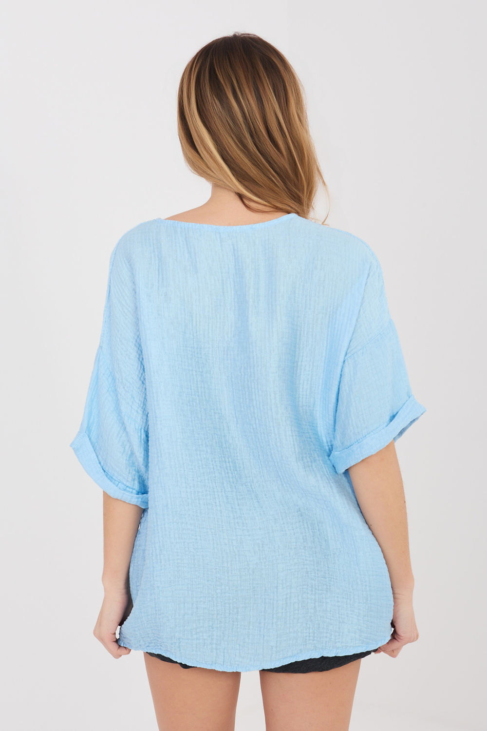 Blouse femme Italy Moda — bleu