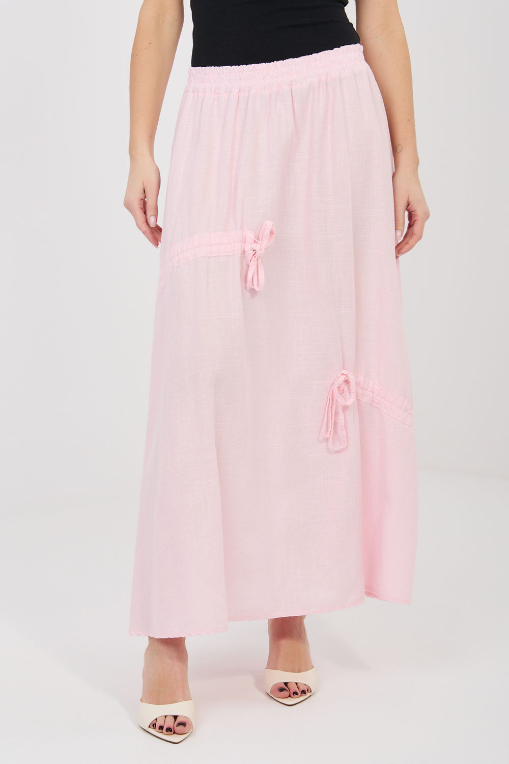 Jupe femme Italy Moda Longue Longue — rosé