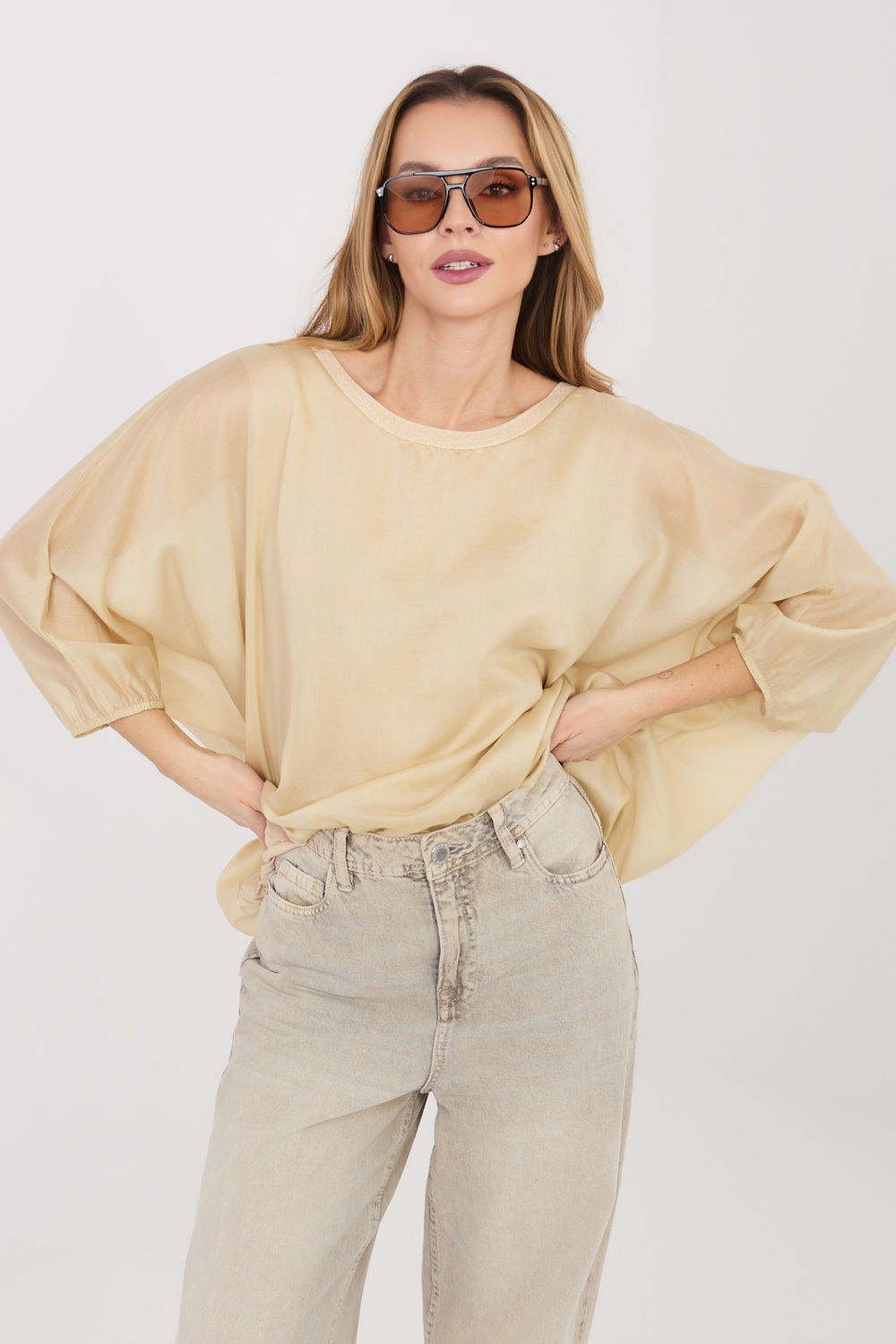 Blouse femme Italy Moda Chemisier Chemisier — beige