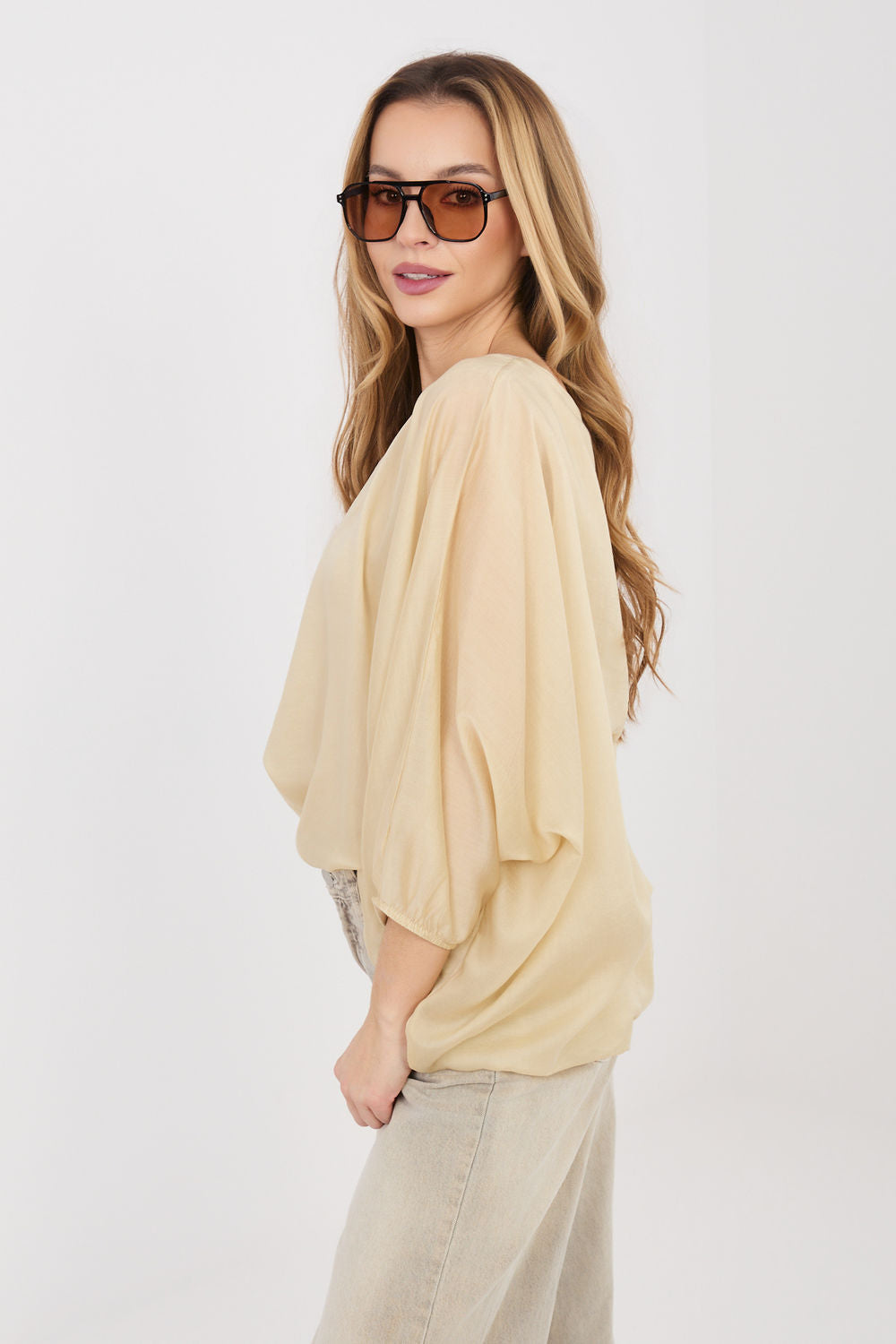 Blouse femme Italy Moda Chemisier Chemisier — beige
