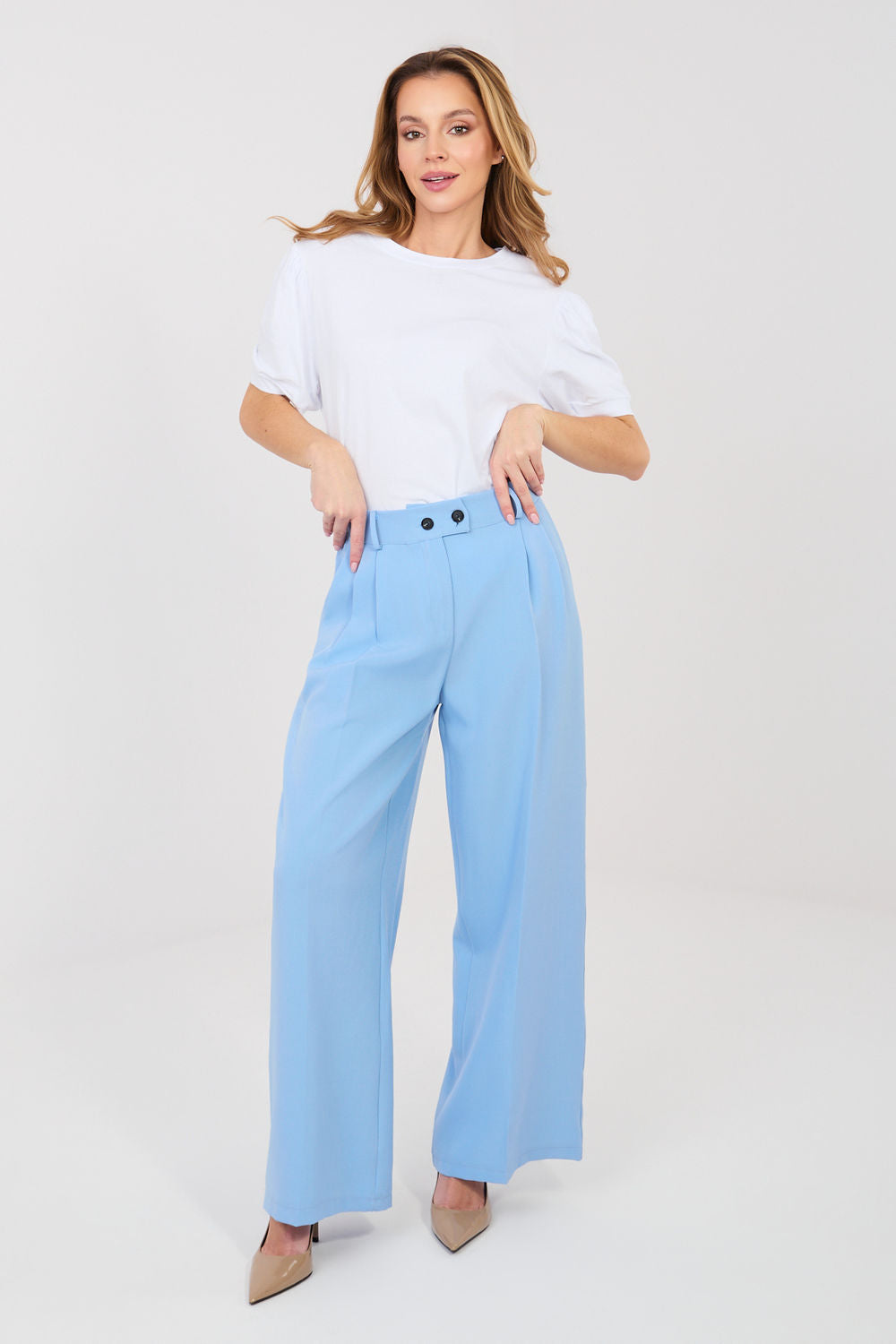 Chaussures à talons femme Rue Paris Pantalon Pantalon — bleu