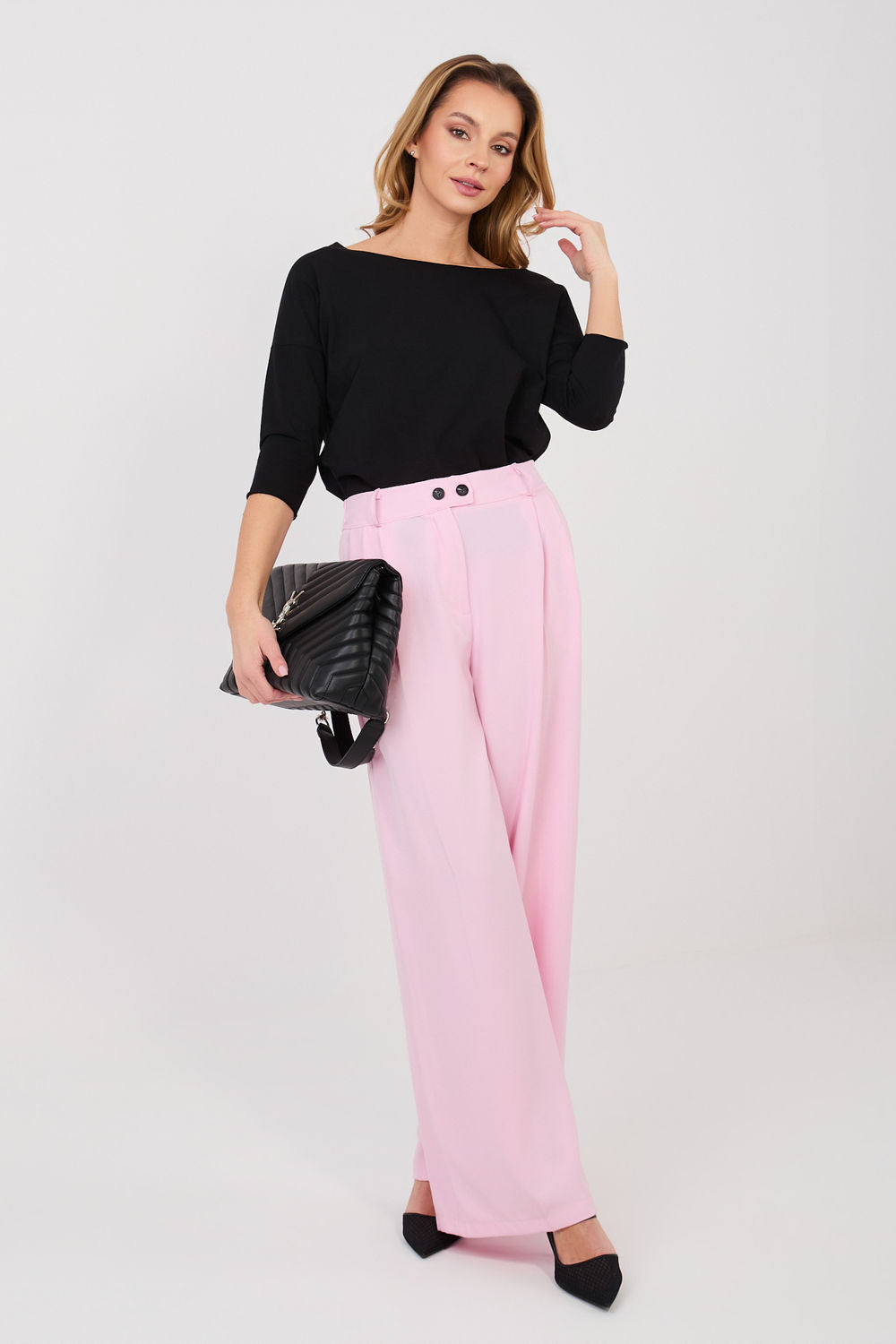 Chaussures à talons femme Rue Paris Pantalon Pantalon — rosé