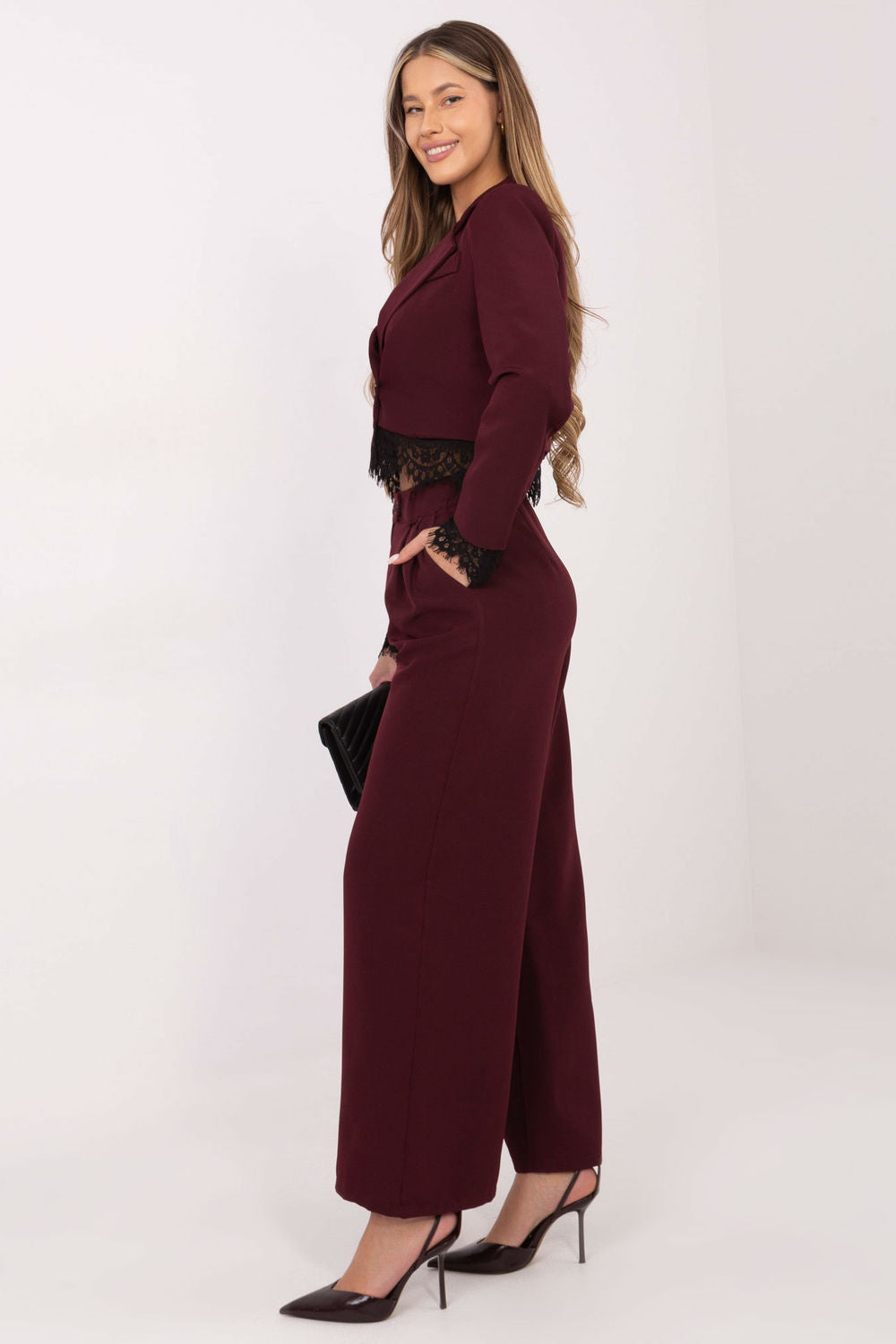 Chaussures à talons femme Rue Paris Pantalon Pantalon — rouge