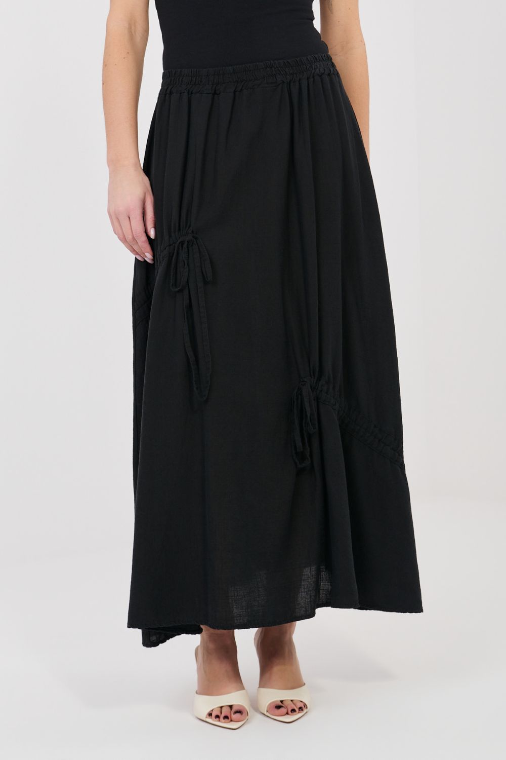 Jupe femme Italy Moda Longue Longue — noir