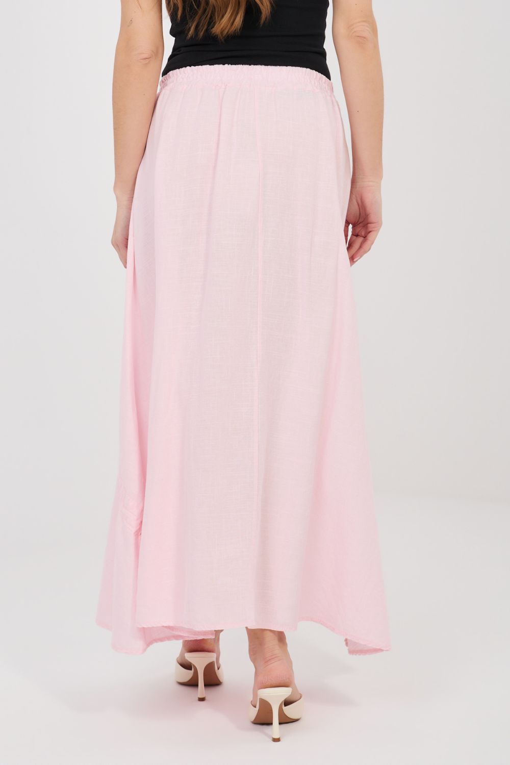 Jupe femme Italy Moda Longue Longue — rosé