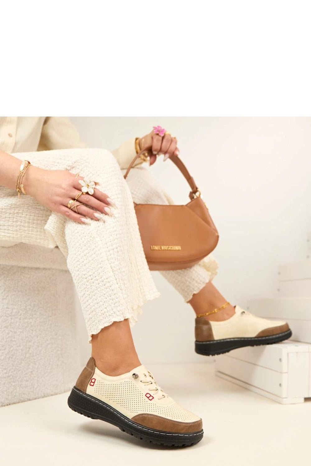Bottes femme Solea Chaussures Basses Chaussures — beige