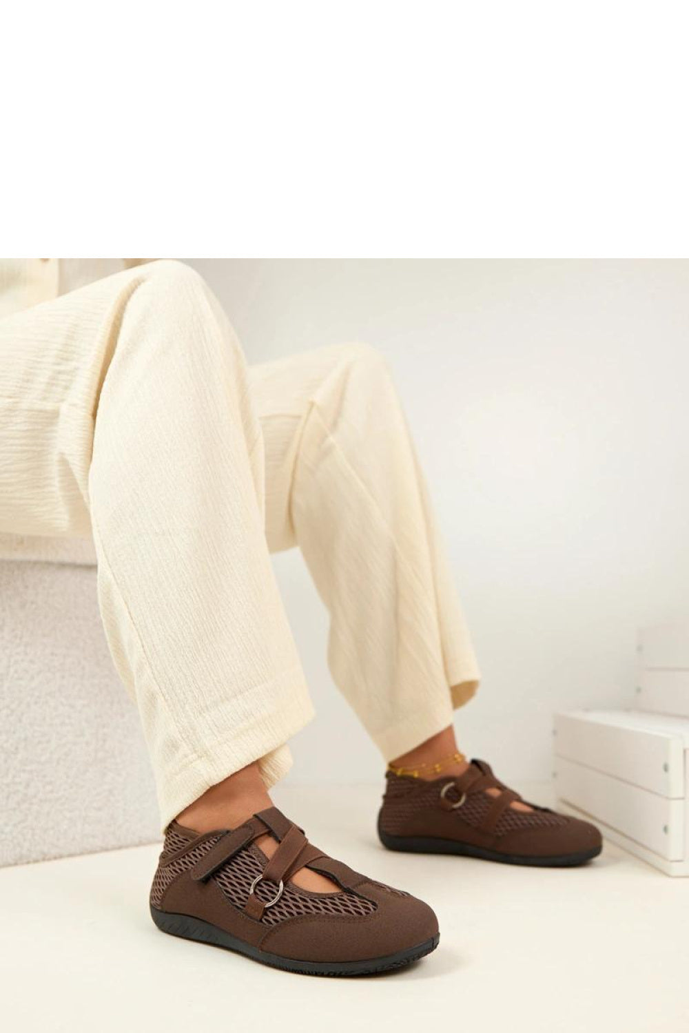 Ballerine femme Solea — brun