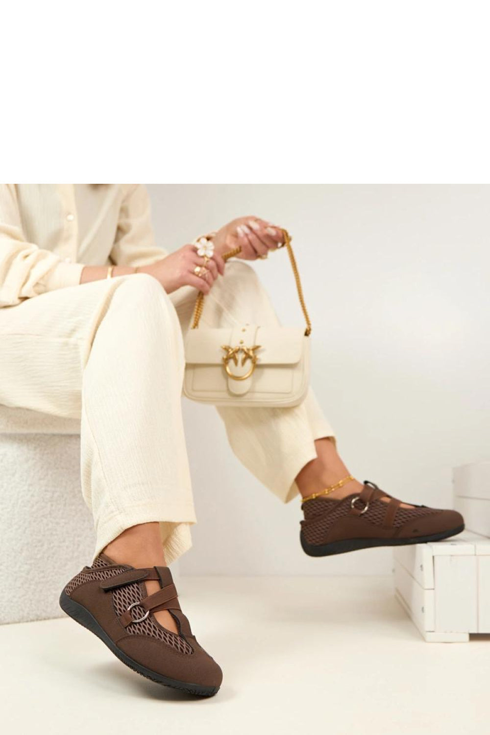 Ballerine femme Solea — brun