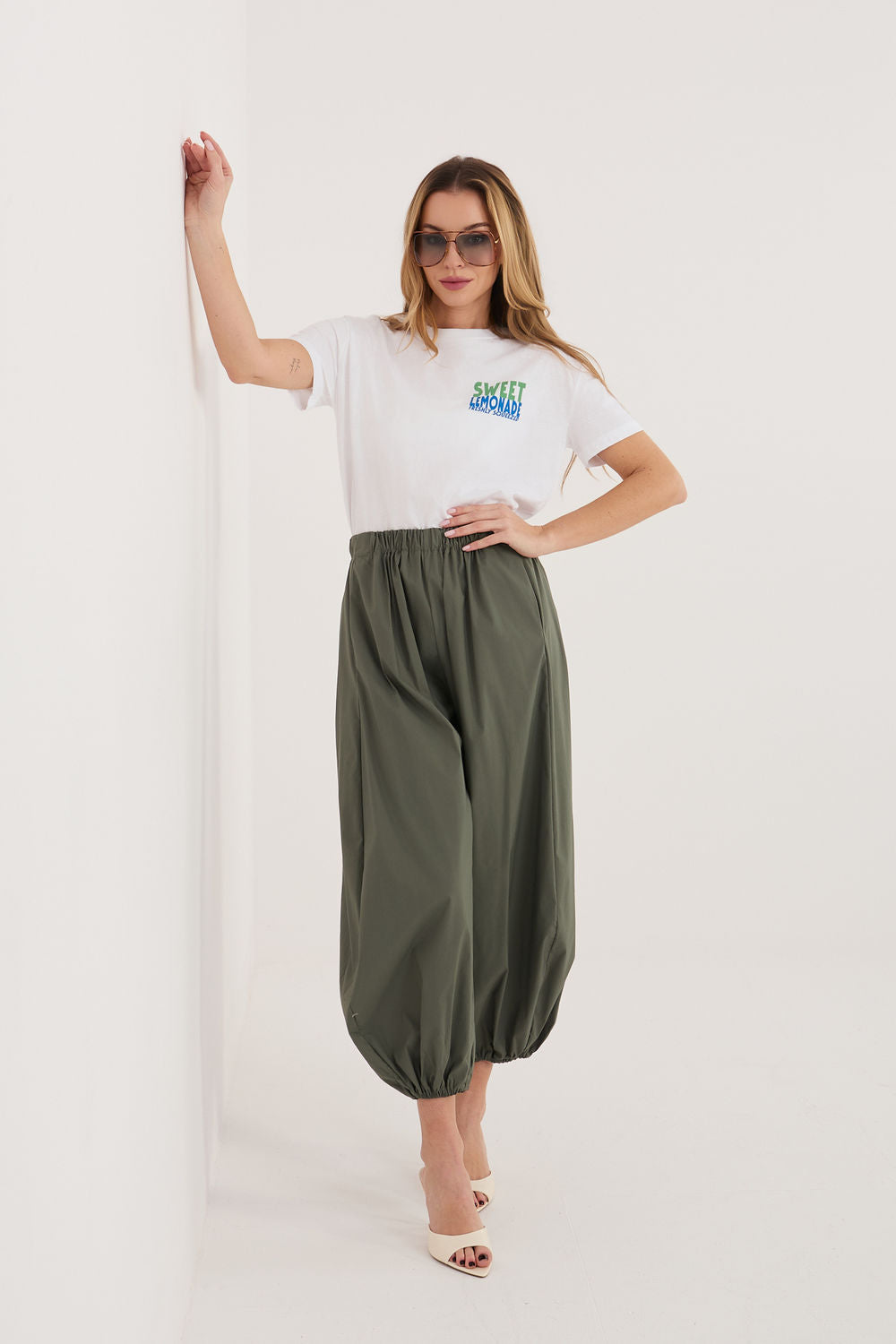Chaussures à talons femme Rue Paris Pantalon Pantalon — vert