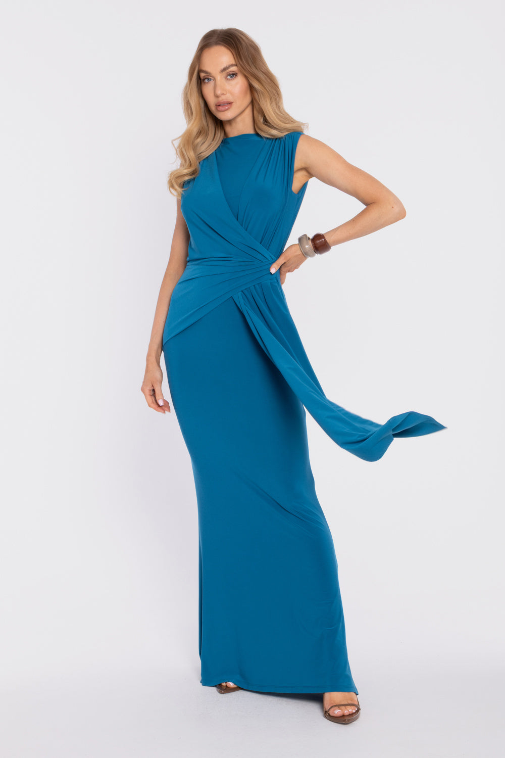 Robe femme Moe Longue Longue — bleu
