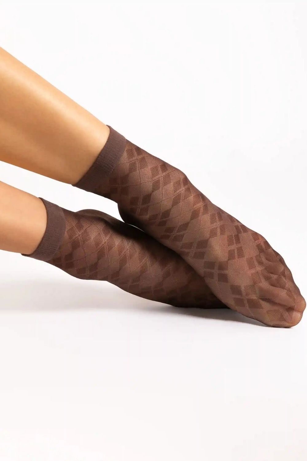 Chaussettes femme Fiore — brun