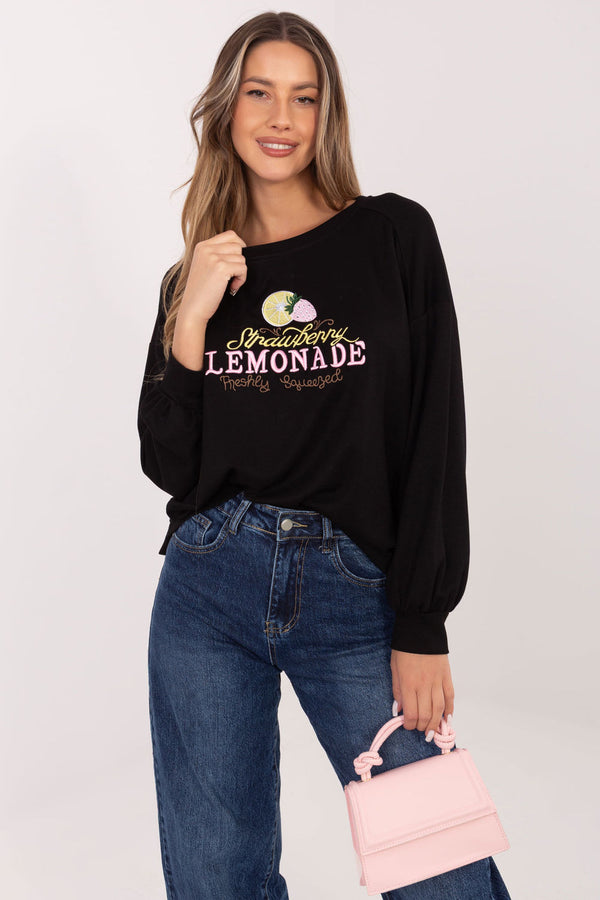 T-shirt femme Rue Paris Sweatshirt Sweatshirt — noir