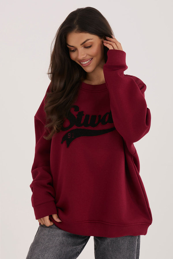 T-shirt femme Rue Paris Sweatshirt Sweatshirt — rouge