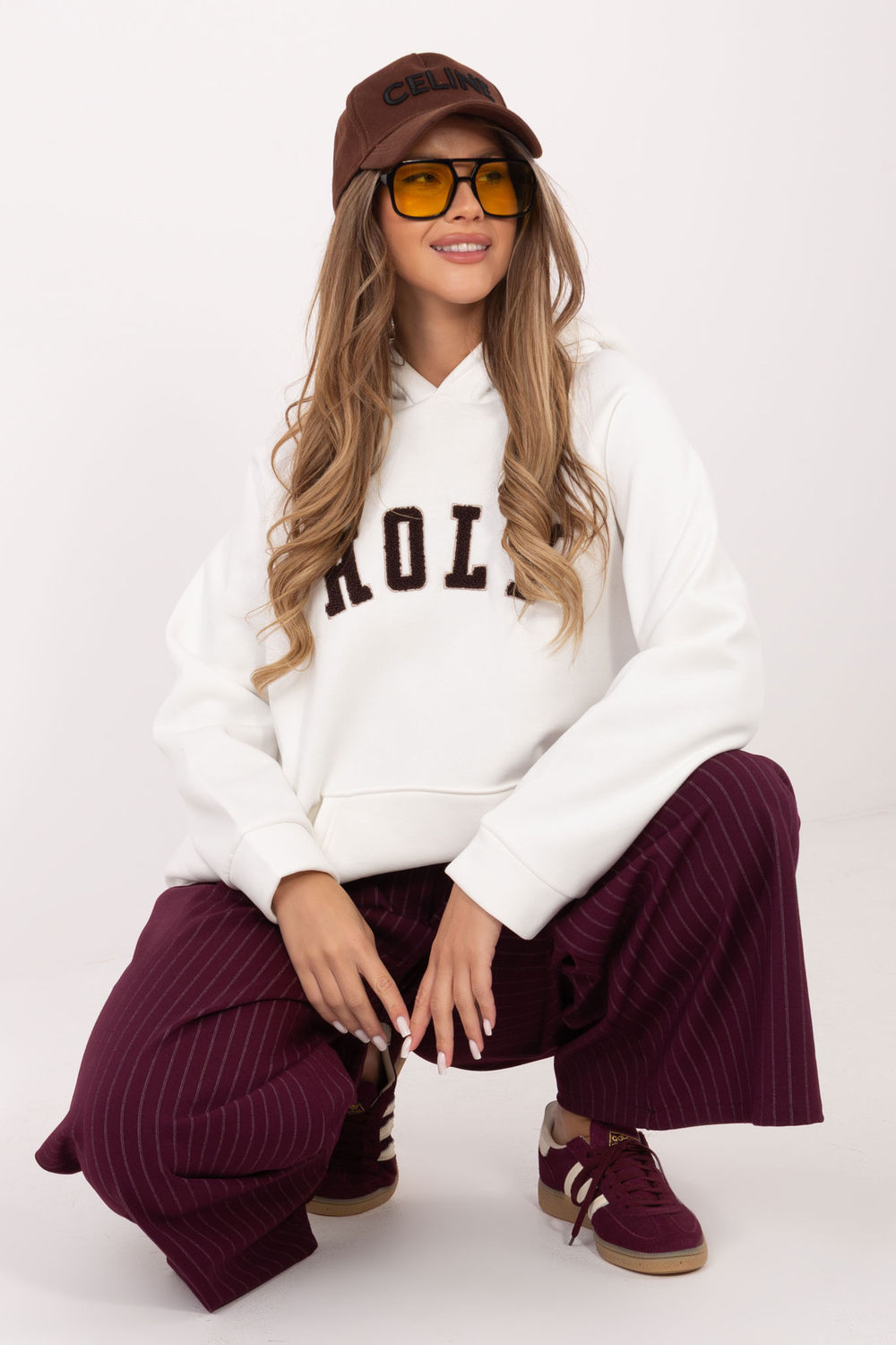 T-shirt femme Rue Paris Sweatshirt Sweatshirt — beige